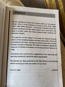 Foundation Course - I FYBcom