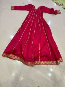 Elegant Pink Ethnic Gown