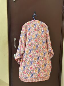 Kimono Look Oversized Shrug