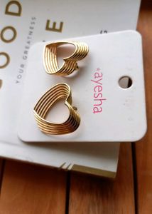 Golden Heart Studs