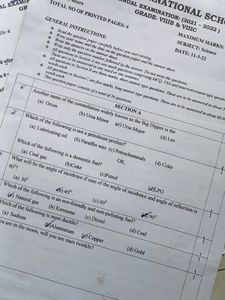 class 8 annual exam question paper
