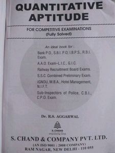 Quantitative Aptitude Text Book For Competitive Exams:-Ssc, Ibps Etc.