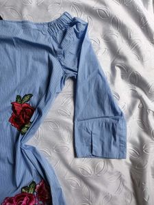 Zara Embroidered Floral Dress