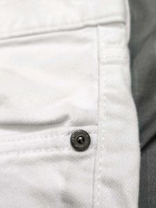 H&amp;M White Slim Pants
