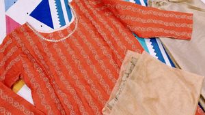 Orange Kurta Set