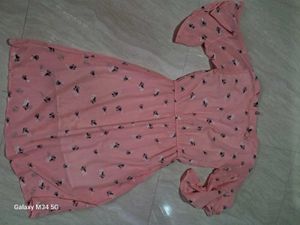 Floral Print Pink Dress