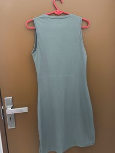 Solid Grey Knitted Dress