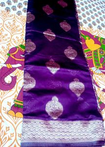 Elegant Purple  new Banarasi Saree
