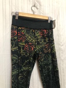 Varied Gear Black Printed Leggings