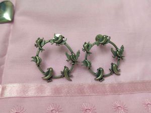 Silver Replica Bird Earring