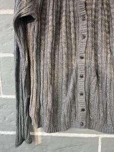 elle Gray Knit Cardigan