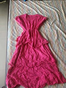 Hot Pink Tired Dress.