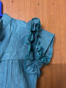 Shinny Blue Top