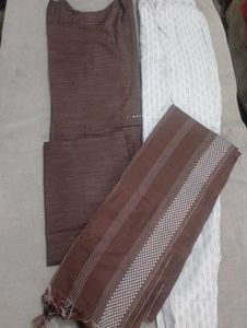 Elegant Brown Kurta Set totally new