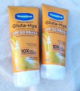 Vaseline Gluta Hya Sunscreen Pack Of 2 😱😍