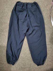 Navy Blue Elastic Waist Pants