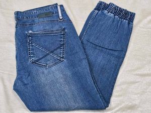 Blue Denim Joggers