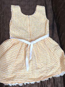 Cute Yellow Gingham Dress