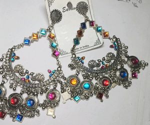 Antique Oxidized Earring