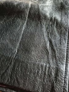 Camel Leather Skirt/Korean