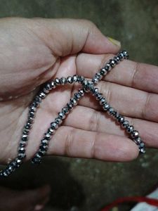 Sparkling Silver Beaded Necklace