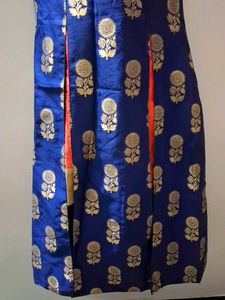 Blue &amp; Gold Floral Dress