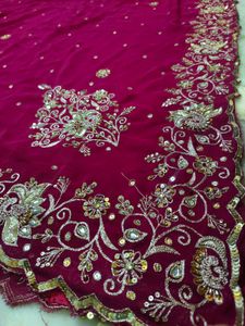 Aari Tari Work Saree Very Beautiful 😍