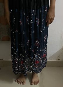 Kutchi Embroidered Border Ethnic Gujarati Chaniya