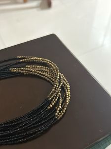 Black And Golden Shaded Necklace