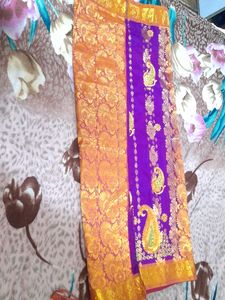 Kanjevaram Pattu Silk Saree With Blouse Stitched