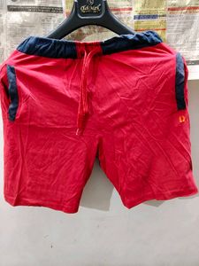 Red Casual Shorts