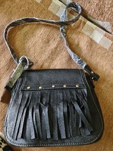 Crossbody Bag with Fringe