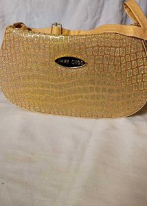 Gold Shimmery Sling Bag