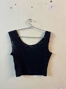 Black Lace Top - H&M DIVIDED