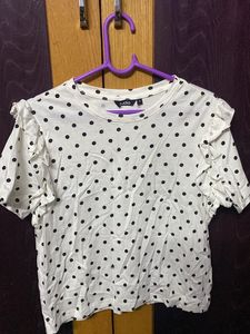 White Polka Dot T-shirt