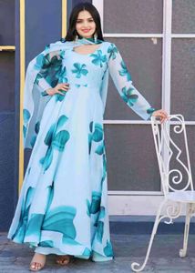 Floral Chiffon Maxi Dress
