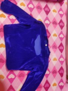 Blue Velvet Blouse