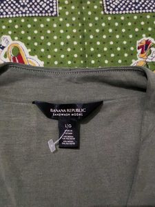 Sleeveless Olive Green Top