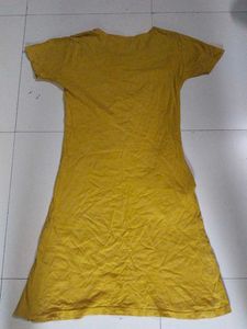 Yellow T-Shirt Dress