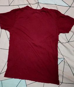 Red Maroon Graphic Tee