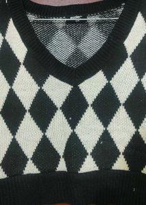 Argyle Knit Vest