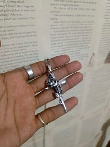 Rose Cross Necklace
