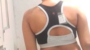 Comfy Grey Sports Bra