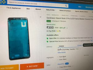 Redmi Note 5 Pro LCD FRAME MIDDLE PANNEL FOR SALE