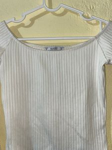 Chic White Bell Sleeve Top