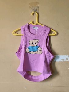 Back Cut Out Teddy Top