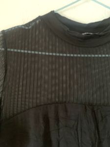 Sheer Shein Black Top