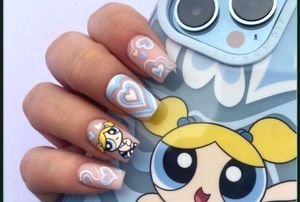 Powerpuff Girls Nails