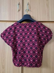 Patterned Crop Top