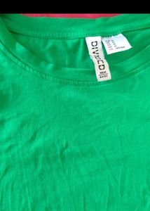 Green H&amp;M Basic T-Shirt